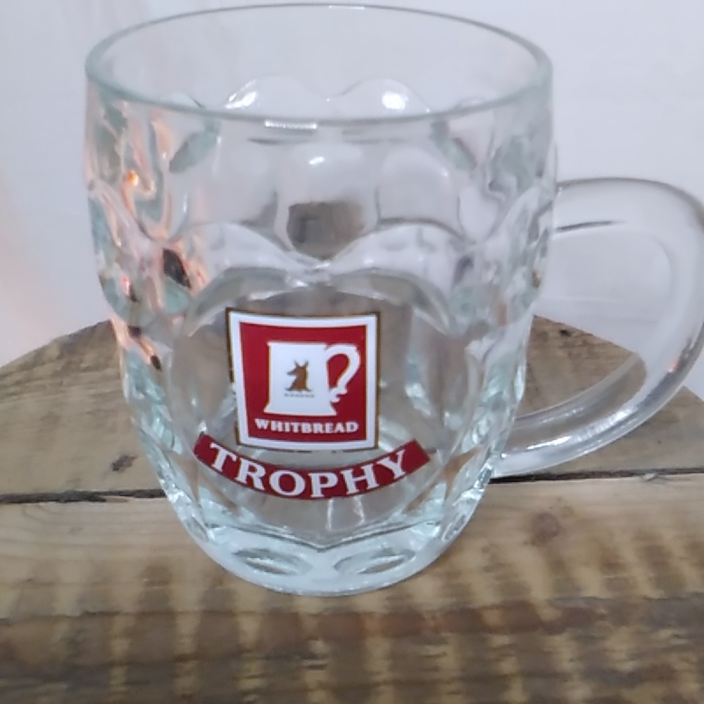 Whitbread Trophy beer glass England